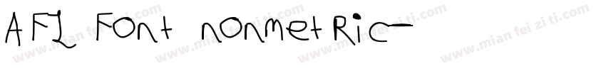 AFL Font nonmetric字体转换